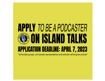 OPEN CALL: Apply to start your podcast at Island Talks!